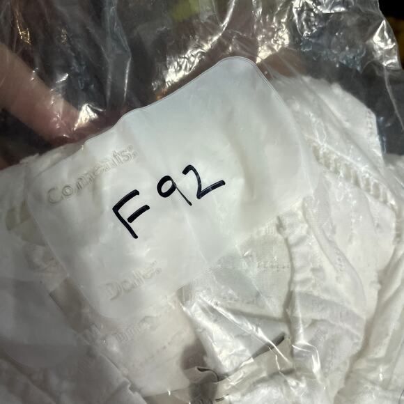 LOFT White Textured Striped Long Sleeve Blouse Top - Size S - Picture 7 of 7